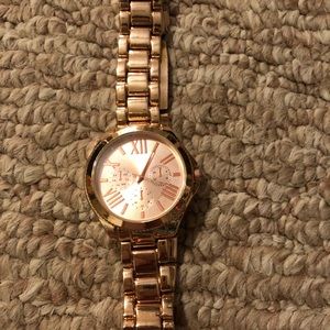 Rose gold watch